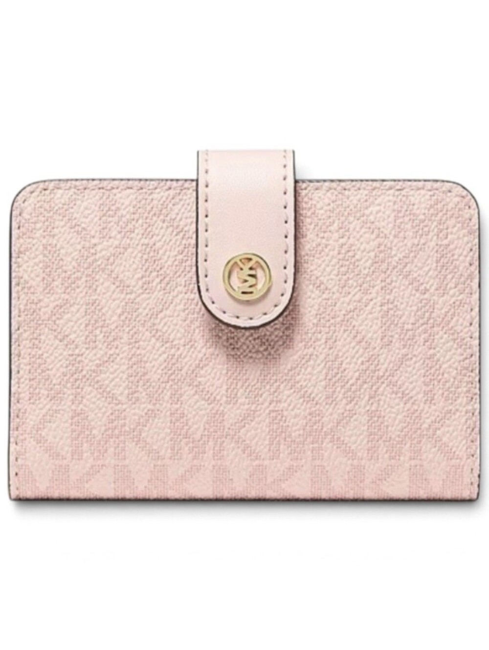 Michael Kors Blush Pink Signature Jet Set Snap Wallet